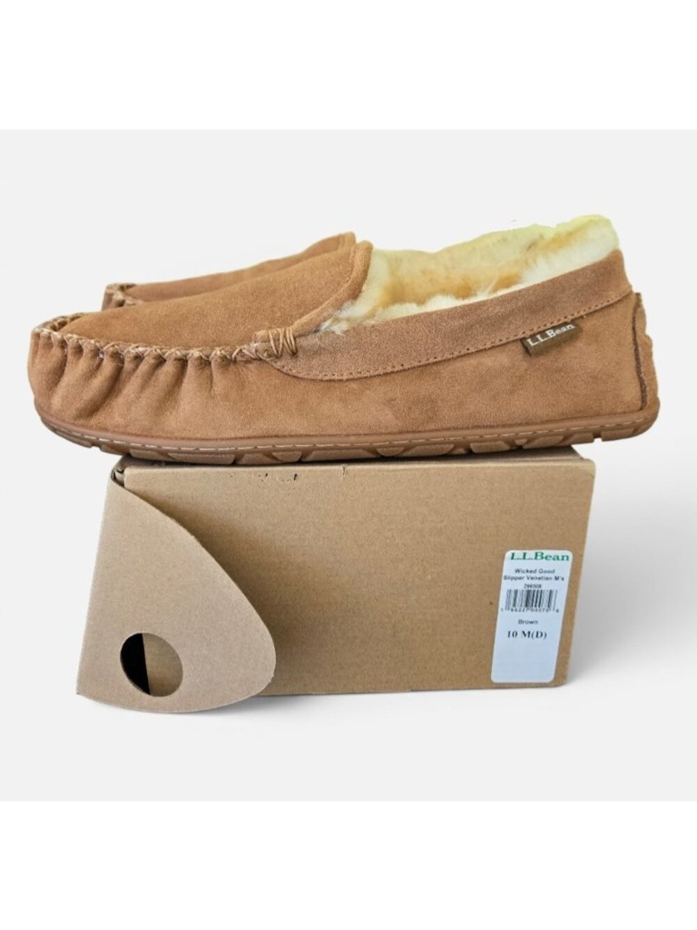 LL Bean Wicked Good Slippers Venetian Brown
